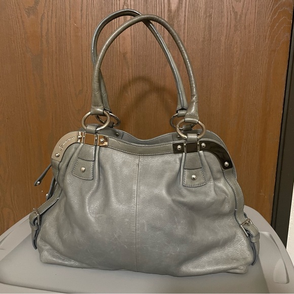 B Makowsky Leather Handbag - Picture 1 of 7